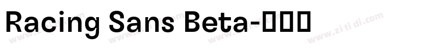 Racing Sans Beta字体转换
